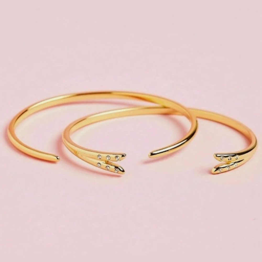 MICHELLE CAMPBELL Gold Talon Bracelet Set (OS)